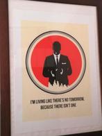 Moderne zeefdrukposter in Lucky Strike TV-pubstijl, Verzamelen, Ophalen, Rechthoekig Staand, Met lijst, Deurposter of groter