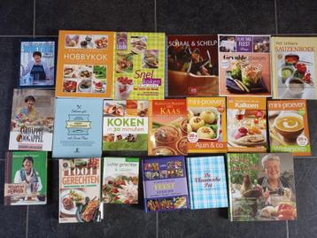 19 KOOKBOEKEN VOOR 19 EURO PRIMA STAAT beschikbaar voor biedingen