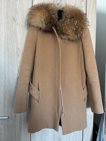 Claudie Pierlot beige wollen jas nieuw maat S beschikbaar voor biedingen