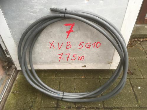 7,75 m de CÂBLE 5G10 XVB POUR INSTALLATION ÉLECTRIQUE, Bricolage & Construction, Électricité & Câbles, Neuf, Enlèvement ou Envoi