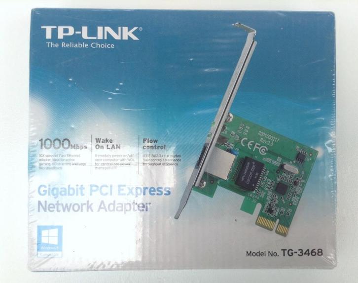 TP-Link Gigabit PCI Express Netwerkkaart RJ45, Computers en Software, Netwerkkaarten, Nieuw, Intern, Ophalen of Verzenden