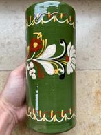 mooie groene aardewerk vaas, Antiquités & Art, Antiquités | Vases, Enlèvement