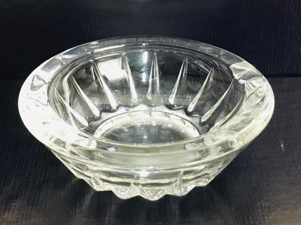 Cendrier à bol cristal vintage Val Saint Lambert, vide poche, Envoi