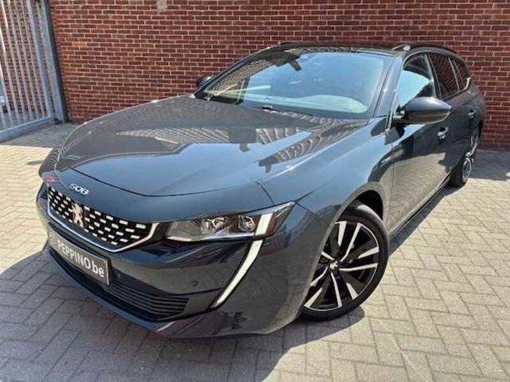 Peugeot 508 1.6 PHEV GT (EU6.3), Auto's, Peugeot, Bedrijf, Te koop, Benzine, Break, 5 deurs, Automaat, Zilver of Grijs, Zwart