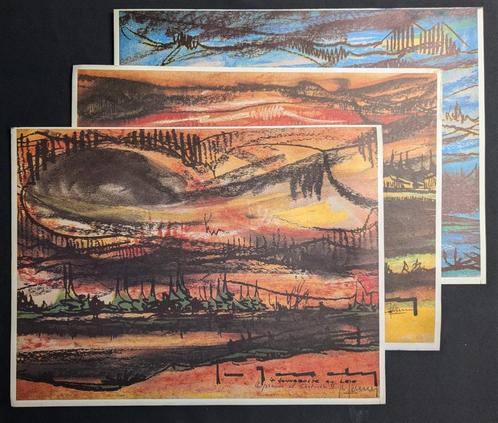 Stephaan Tessely - reproductiegrafiek - set van 3, Antiek en Kunst, Kunst | Litho's en Zeefdrukken, Ophalen of Verzenden