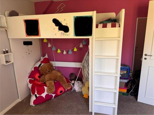 Ikea Smastad hoogslaper + bureau + kledingkast, Kinderen en Baby's, Kinderkamer | Stapelbedden en Hoogslapers, Gebruikt, Hoogslaper