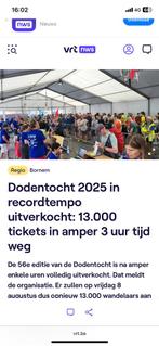 2 kaarten gezocht voor dodentocht 2025