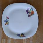 Plat carré Boch fleurs vintage, Ophalen