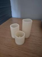Kaarsen, Gebruikt, Wit, Ophalen of Verzenden, Kaars