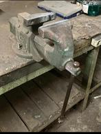 Zware gietstalen bankschroef Bekbreedte 13cmg in goede staat, Doe-het-zelf en Bouw, Werkbanken, Ophalen, Zo goed als nieuw, Bankschroef