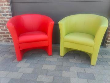 2 cocktail fauteuils, Enlèvement ou Envoi, Comme neuf