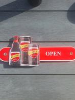 Kasteelbier rouge open / closed, Verzamelen, Biermerken, Ophalen of Verzenden, Zo goed als nieuw, Reclamebord, Plaat of Schild