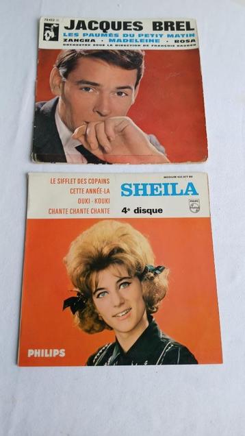 45T vinylplaat Glacer Sheilla Jacque Brell beschikbaar voor biedingen