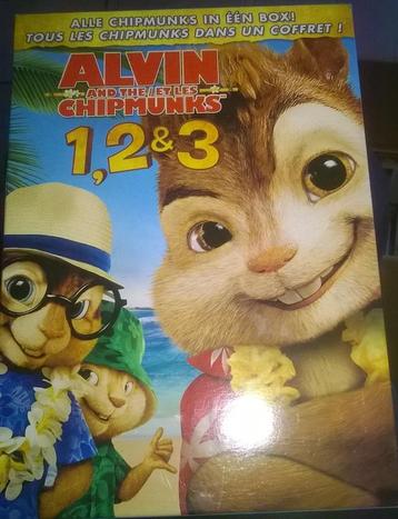 Alvin et les Chipmunks 1, 2 & 3 [3xDVD], Enlèvement ou Envoi, Tous les âges, Coffret, Comme neuf