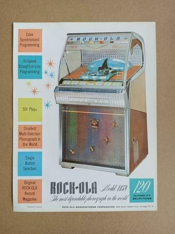 Flyer: Rock-ola 1458 (1958) jukebox  beschikbaar voor biedingen