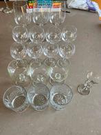 Diverse glazen (wijn, whisky, Irish Coffee) in Ledegem, Verzamelen, Glas en Drinkglazen, Ophalen, Zo goed als nieuw