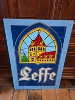 Leffe glasplaat reclamebord, Verzamelen, Ophalen, Zo goed als nieuw, Reclamebord