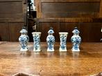 Ensemble d'armoires en poterie de Delft, cinq pièces, Antiquités & Art, Antiquités | Céramique & Poterie, Enlèvement ou Envoi