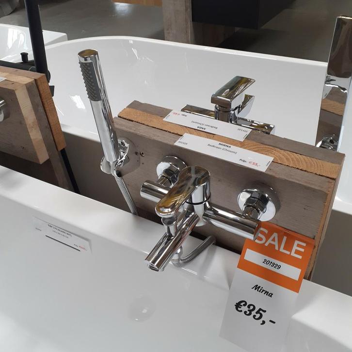 OP=OP Badkraan Chroom + Garantie, Chroom, Mengkraan, Mirna, Huis en Inrichting, Woonaccessoires | Overige, Nieuw, Ophalen of Verzenden