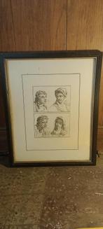 Gravure ancienne 1785, D Veelwaard sculp., 30x37, n384, Antiquités & Art, Enlèvement