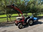 Mitsubitshi D1300 met voorlader en frees, Ophalen