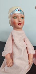 Beeusaert prinses oude poppenkastpop 1950 composiet handpop, Antiek en Kunst, Antiek | Speelgoed, Ophalen