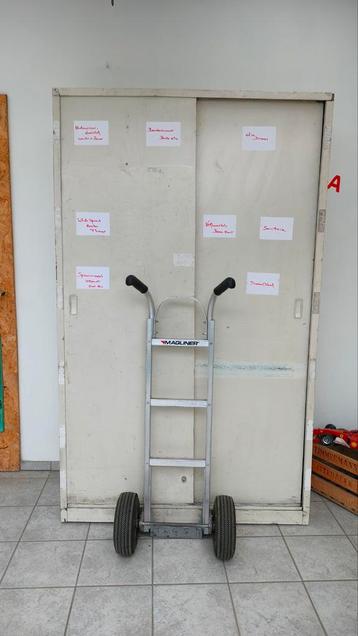 Metalen opbergkast, Huis en Inrichting, Kasten | Roldeurkasten en Archiefkasten, Ophalen, Gebruikt