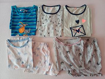 Set 5 pyjama's meisjes 8-10 jaar beschikbaar voor biedingen