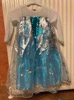 Frozen verkleed jurk bling bling+kroontje 130, Meisje, Ophalen of Verzenden, Zo goed als nieuw