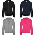 Lacoste Hoodie Rits Dames 4 kleuren S,M,L,XL,2XL Nieuw, Neuf, Taille 46/48 (XL) ou plus grande, Autres couleurs, Lacoste