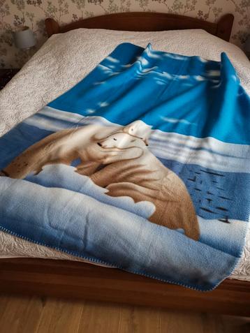 2 warme fleece dekentjes, Huis en Inrichting, Ophalen of Verzenden, Zo goed als nieuw