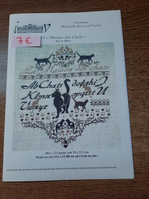 Motifs de broderie originaux- Nr.1sabelle Haccourt Vautier, Hobby en Vrije tijd, Borduren en Borduurmachines, Zo goed als nieuw