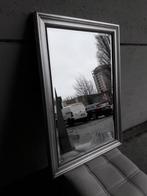 Glazen Spiegel met Luxe Ornament Kader – Zilver 105x74 cm, Ophalen, Gebruikt, 100 tot 150 cm, Rechthoekig
