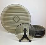 A.D. Copier Art Deco Grijsviolet 10 delig gebakset 1933., Antiek en Kunst, Ophalen of Verzenden