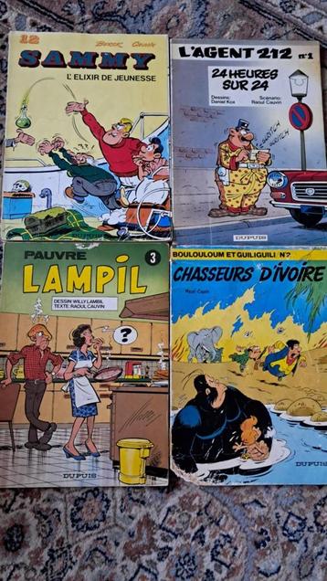Set van 4 oude stripboeken in paperback beschikbaar voor biedingen