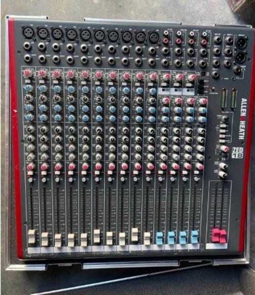 ANALOGE MIXER ALLEN&HEARTH ZED 18 +FLIGHTCASE, Muziek en Instrumenten, Mengpanelen, Gebruikt, 10 tot 20 kanalen, Microfooningang