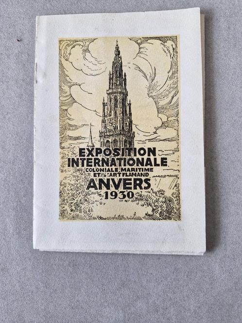 Exposition Internationale Anvers 1930, Boeken, Catalogussen en Folders, Folder, Ophalen of Verzenden