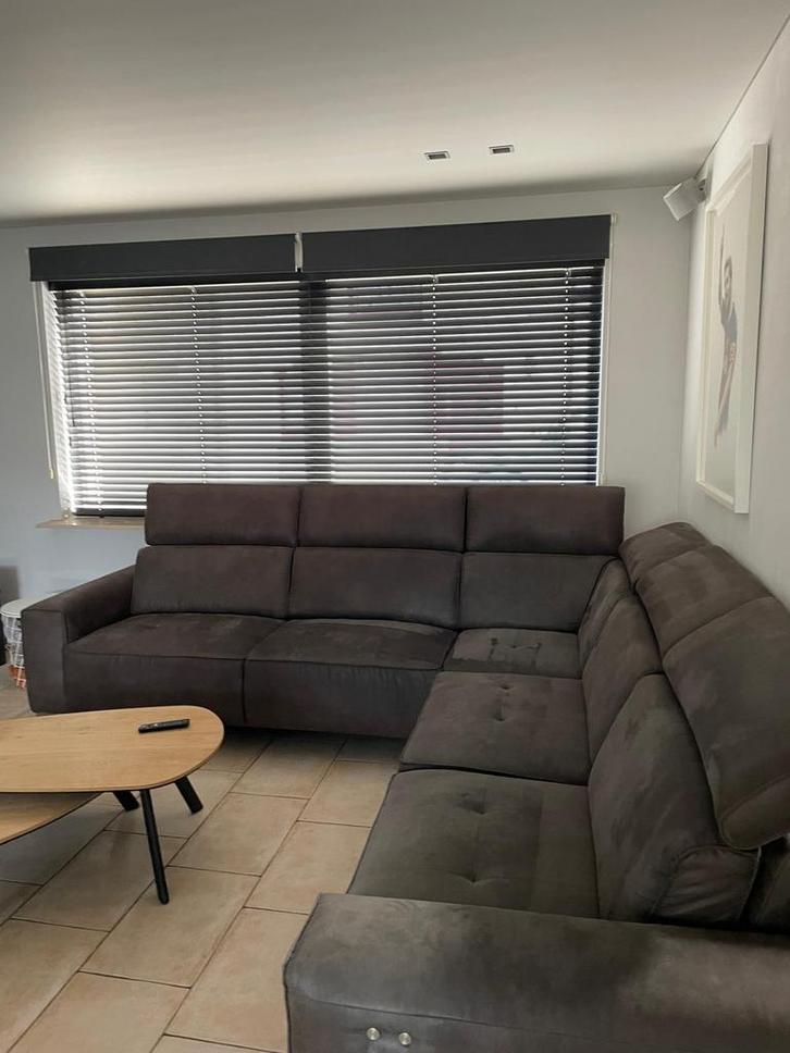 Hoeksalon in zeer goede staat, Huis en Inrichting, Zetels | Complete zithoeken, Zo goed als nieuw, Stof, Ophalen