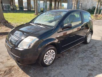 Citroen C2 te koop, Auto's, 4 zetels, Stof, Zwart, Bedrijf