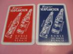 2 oude speelkaarten Verplancken , Ronse (228), Verzamelen, Ophalen of Verzenden, Zo goed als nieuw, Speelkaart(en)