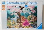 Puzzle fille et licorne - 500 pièces, Envoi, 500 à 1500 pièces, Comme neuf, Puzzle