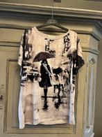 Tshirt met print maat L/XL, Kleding | Dames, Maat 42/44 (L), Ophalen of Verzenden, Zo goed als nieuw, Korte mouw