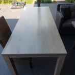 houten tafel met 6 stoelen, Huis en Inrichting, Tafels | Eettafels, Ophalen, Gebruikt