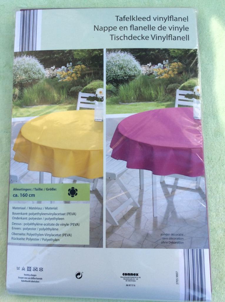 NIEUW TAFELLAKEN VINYL ROND DIAMETER 160 CM, Ophalen of Verzenden, Nieuw, Rond