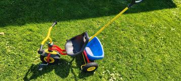 kinderfietsje 3-wieler met duwstang beschikbaar voor biedingen