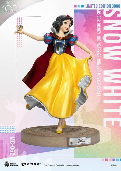 Hot Deal Disney 100Years of Wonder Master Craft Snow White, Collections, Disney, Comme neuf, Statue ou Figurine, Blanche-Neige ou Belle au Bois Dormant