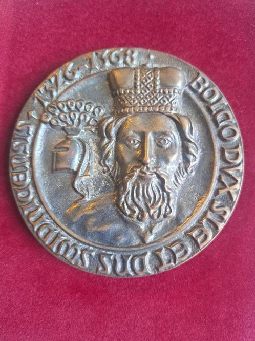 1980 Polen Wroclaw numismatisch congres medaille brons, Postzegels en Munten, Penningen en Medailles, Brons, Verzenden