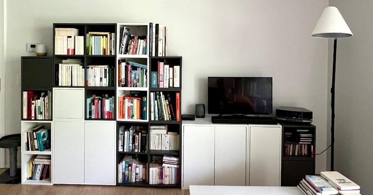 Bibliothèque, Huis en Inrichting, Kasten | Boekenkasten, Zo goed als nieuw, 25 tot 50 cm, Overige materialen, Ophalen