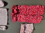 Rode design broek met bloemen print, Elle 8 of 116, Kinderen en Baby's, Kinderkleding | Maat 116, Broek, Zo goed als nieuw, Ophalen