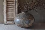 Indiase nagouri pot metalen waterkruik, Overige materialen, Gebruikt, Overige kleuren, Ophalen of Verzenden